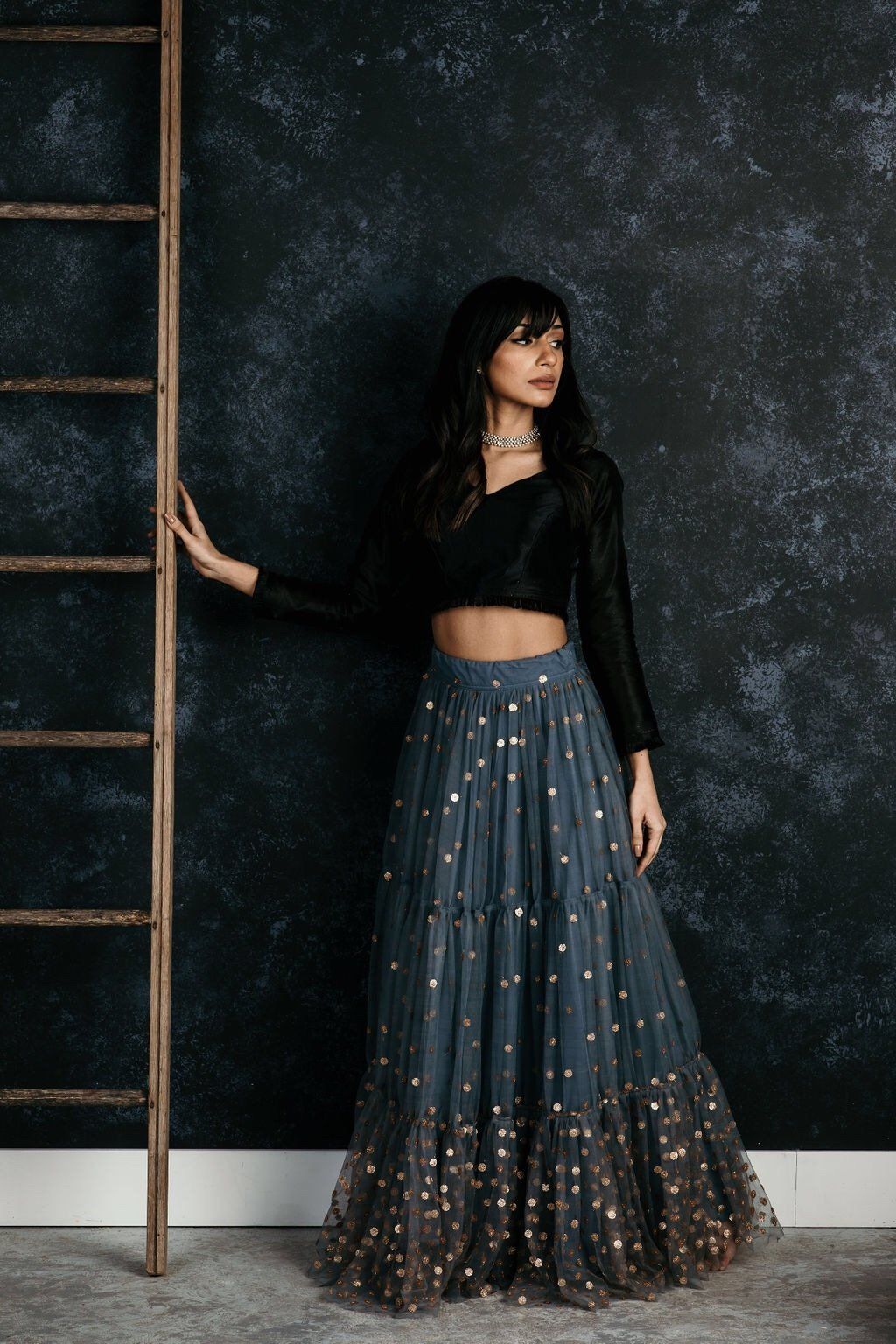 embroidered bridal lehenga