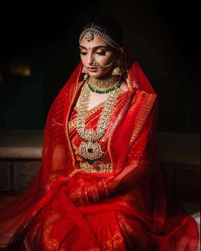 1 Red Kanjeevaram – 15+ Unique Bridal Looks