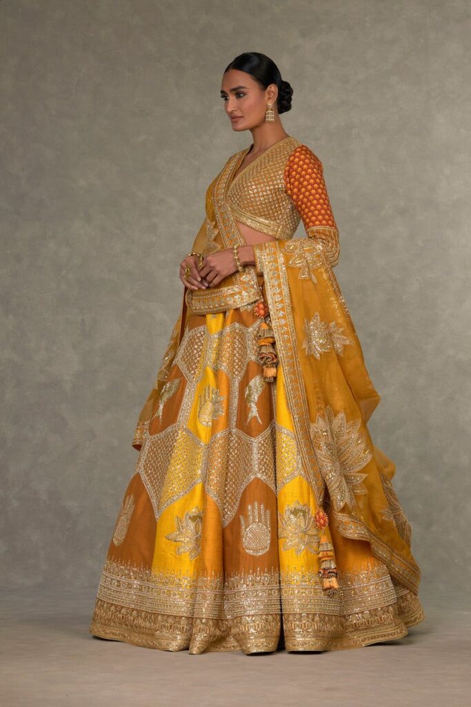 Ochre neel kamal lehenga set – XS