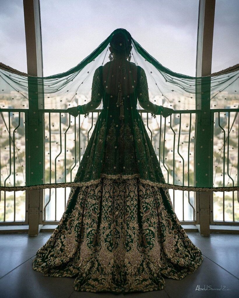 45+ Jaw Dropping Green Coloured Lehengas We Spotted For Your Intimate Wedding!