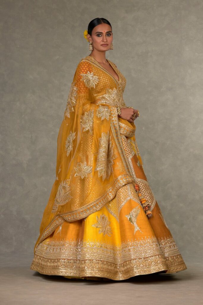 Ochre neel kamal lehenga set – XS