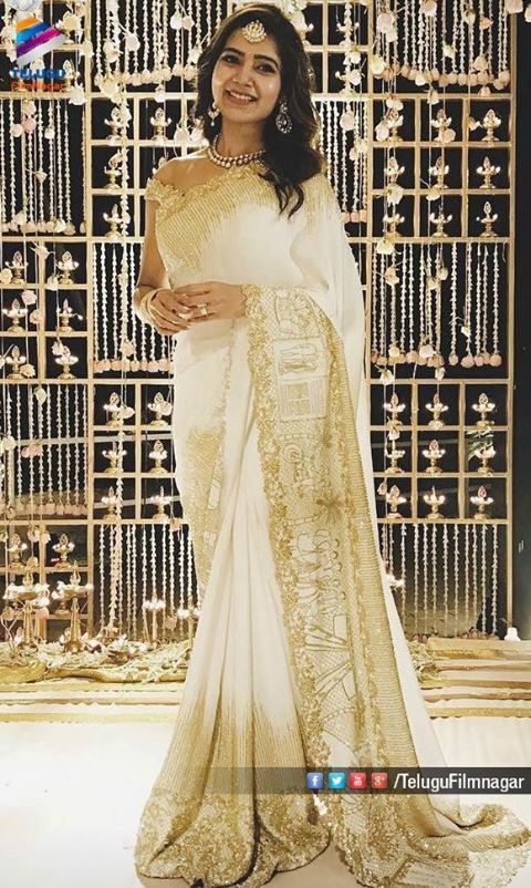 The Engagement Saree Etched With Samantha and Chaitanya’s Love Story With Exclusive – Never Seen Before Pics!!!