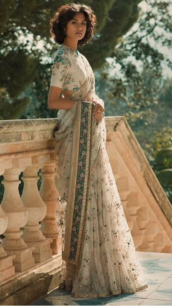 wedding saree look