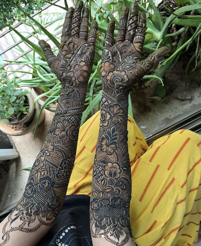 Image Pin Celebrity Inspired Bohemian Mehndi Designs For Modern Brides💫💦