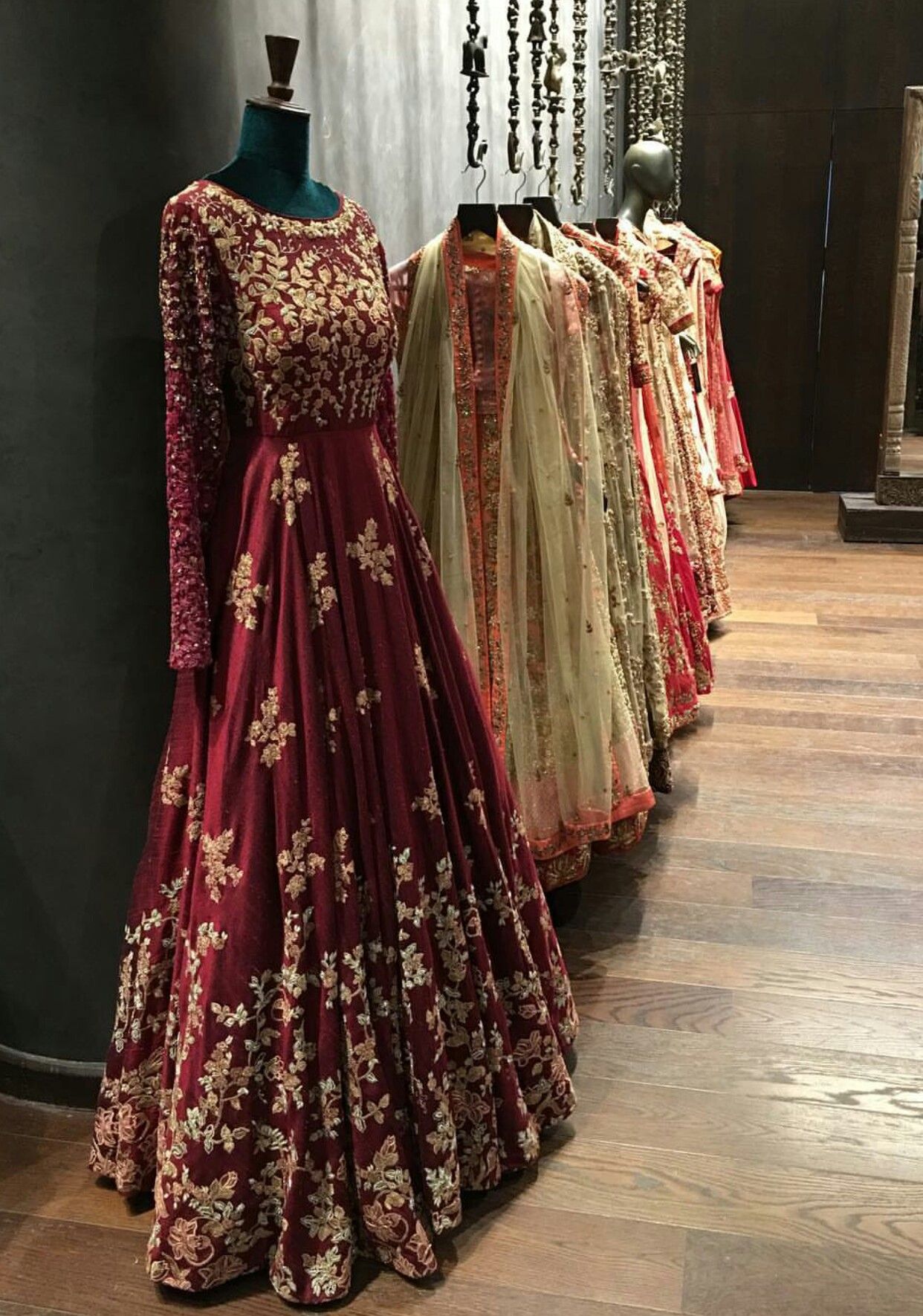 embroidered bridal lehenga