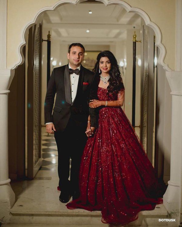 30+ Real Brides Who Looked GORGE in Wine Lehengas & We Cannot Stop Swooning Over Them