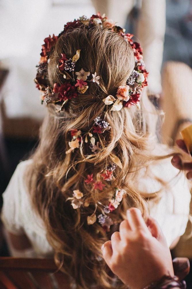 33 Wedding Hairstyles With Flowers For Your Fairytale Day