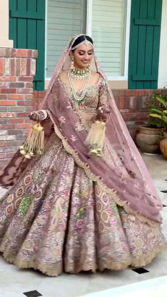 9 Brides That Rocked The Lavender Lehenga Colour Bridal Trend – Witty Vows [Video] [Video] | Latest bridal dresses, Indian bridal fashion, Indian bride outfits