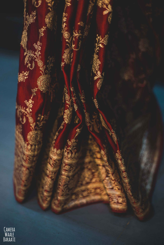 A Beautiful Bengali Bride In A Banarasi Saree