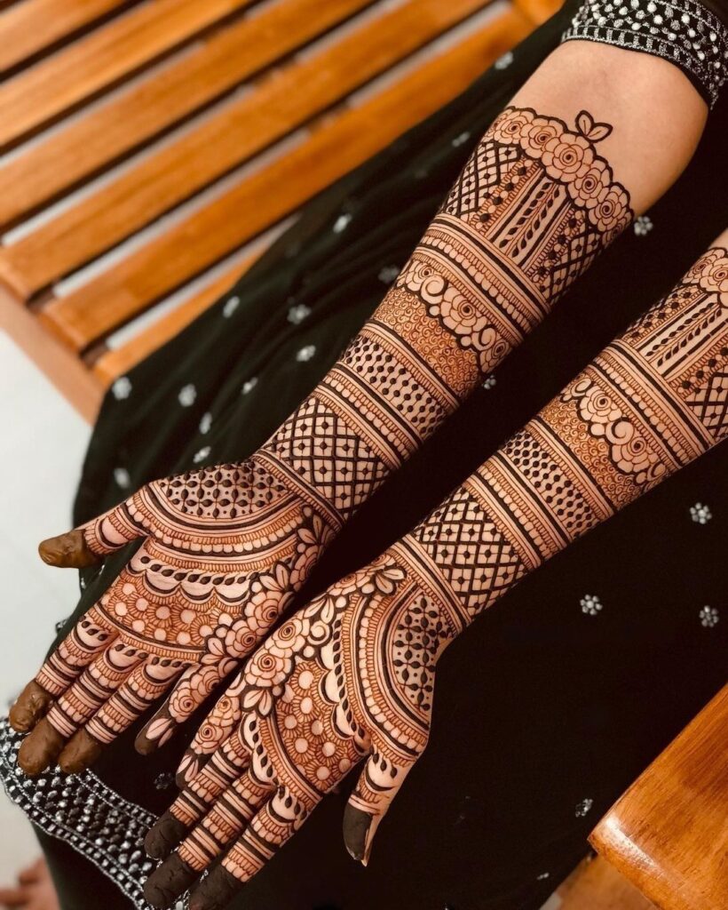 Arabaic Mehndi Designs for Bride