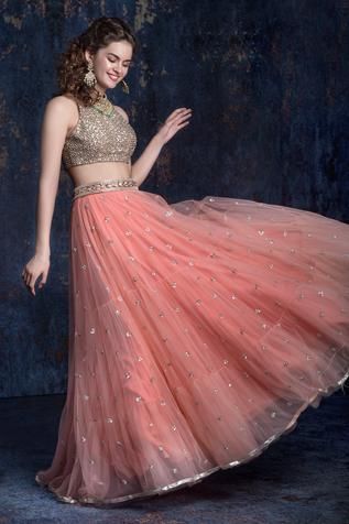 embroidered bridal lehenga