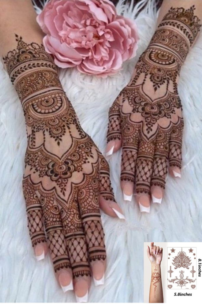 Back Hand Henna / Mehndi Design for eid 2023, Simple, Latest, and Trendy