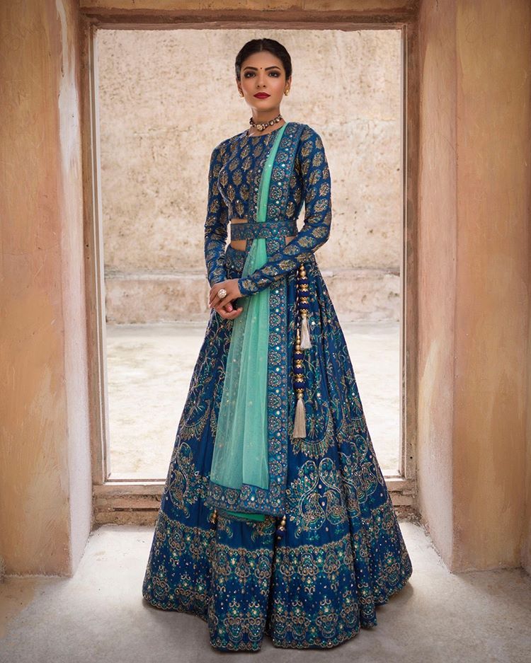 Beautiful Belted Bridal Lehengas That We Spotted On Real Brides