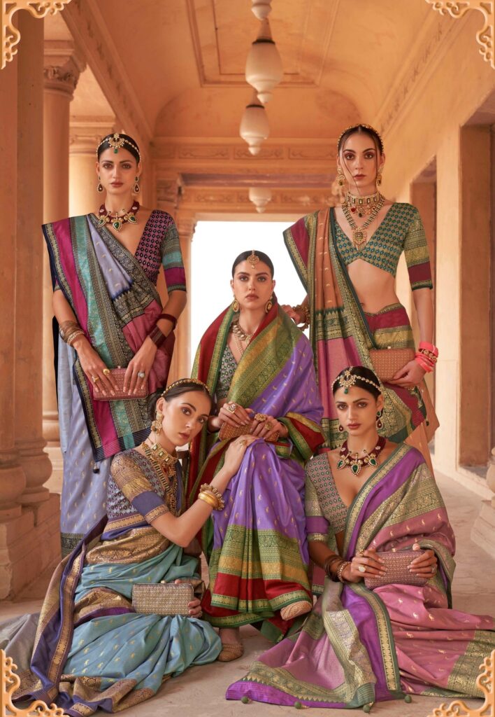 Beautiful Indian Traditional Silk Saree for Women, Indian wear Wedding Saree