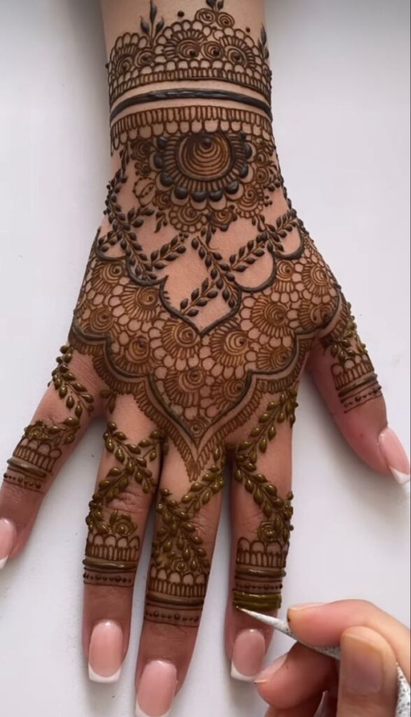 Beautiful henna pattern