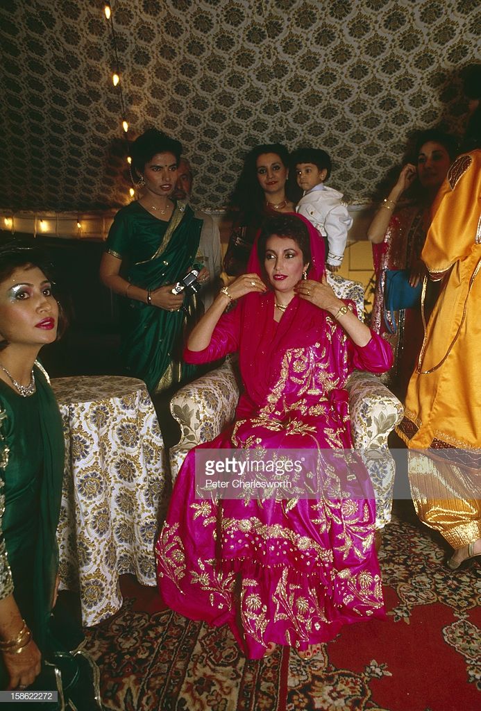 Benazir Bhutto at one of the various wedding ceremonies that made up…