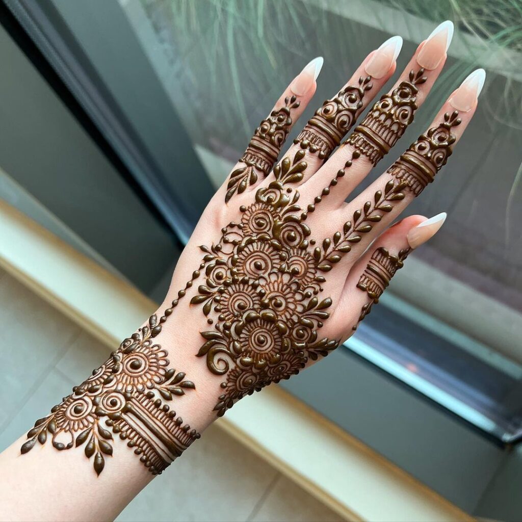 Stunning Backhand mehndi designs for weddings