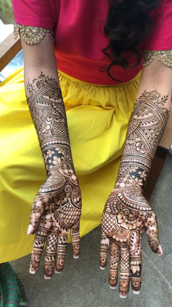 Bridal henna hands