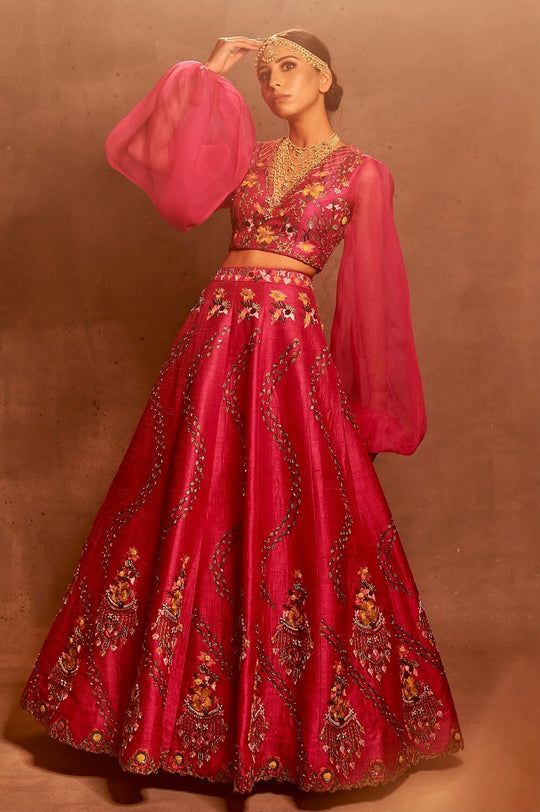 Charlotte Rose Embroidered Lehenga Set