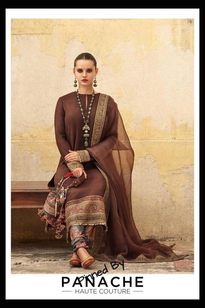 Chocolate Color Designer salwar kameez from Sabyasachi 2019 Collection