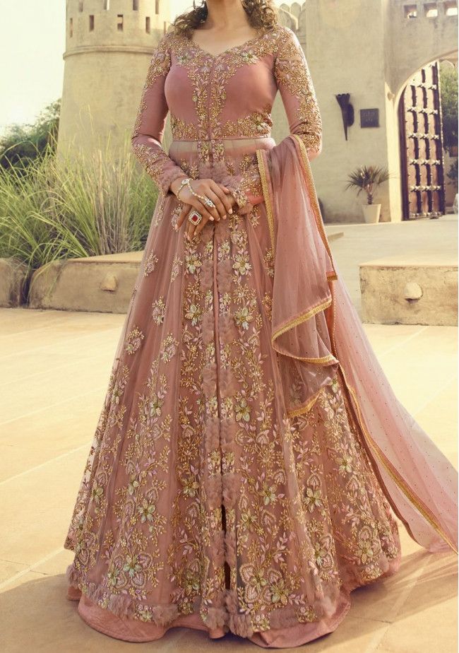 embroidered bridal lehenga