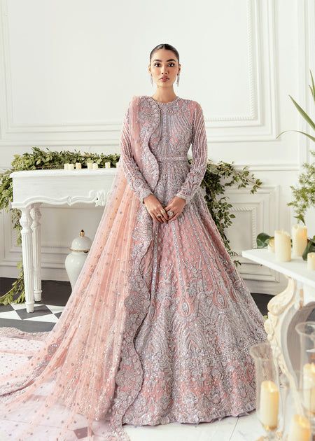 Designer Embroidered Blush Pink Indian Outfit #BN1225