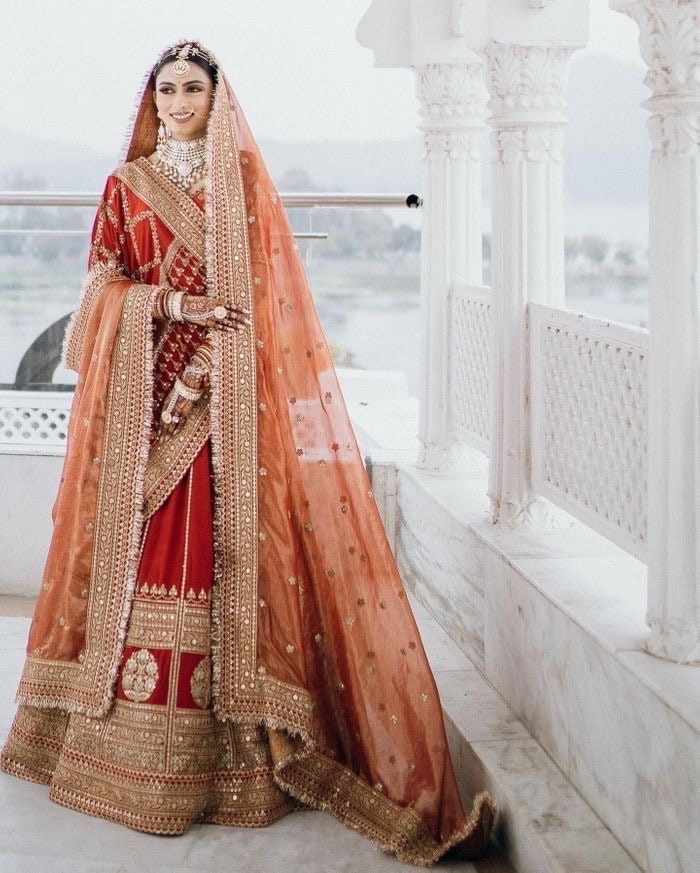 embroidered bridal lehenga