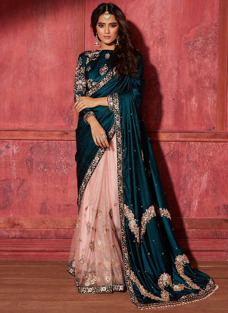 embroidered bridal lehenga