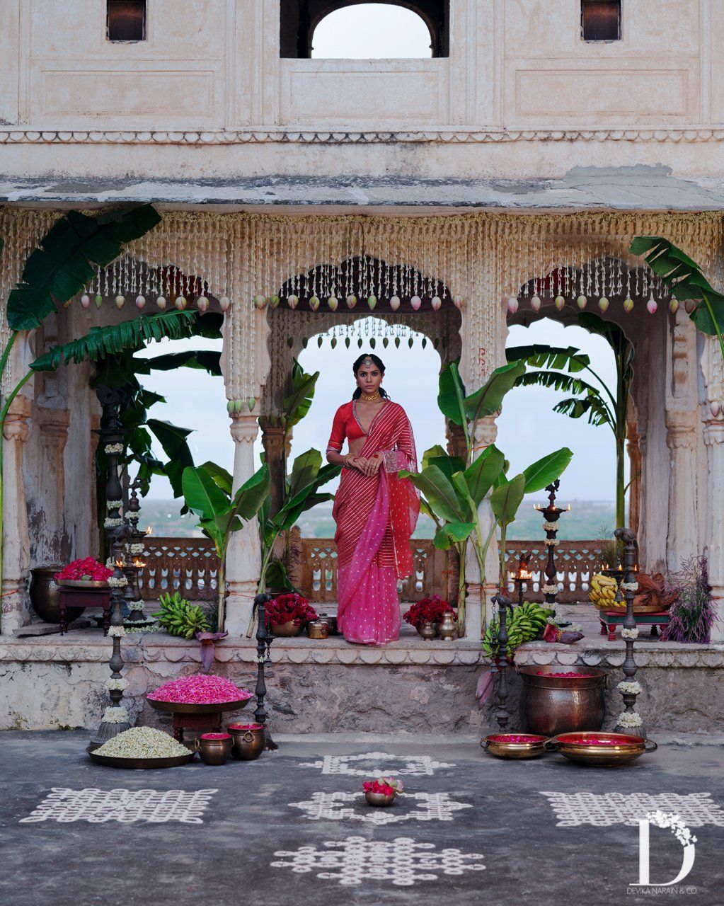 wedding saree look