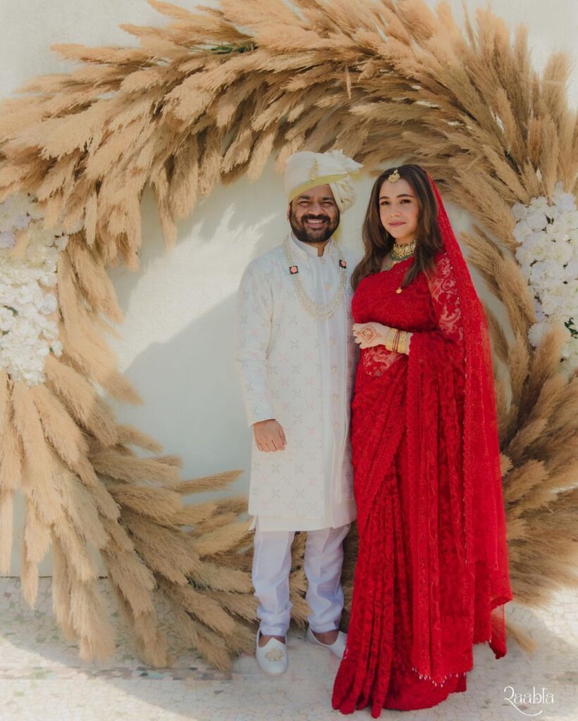 ‘Dulhan’ Maanvi Gagroo Dons A Pink-Hued Lehenga With Unique Flared Sleeve ‘Choli’ For Sundowner Bash