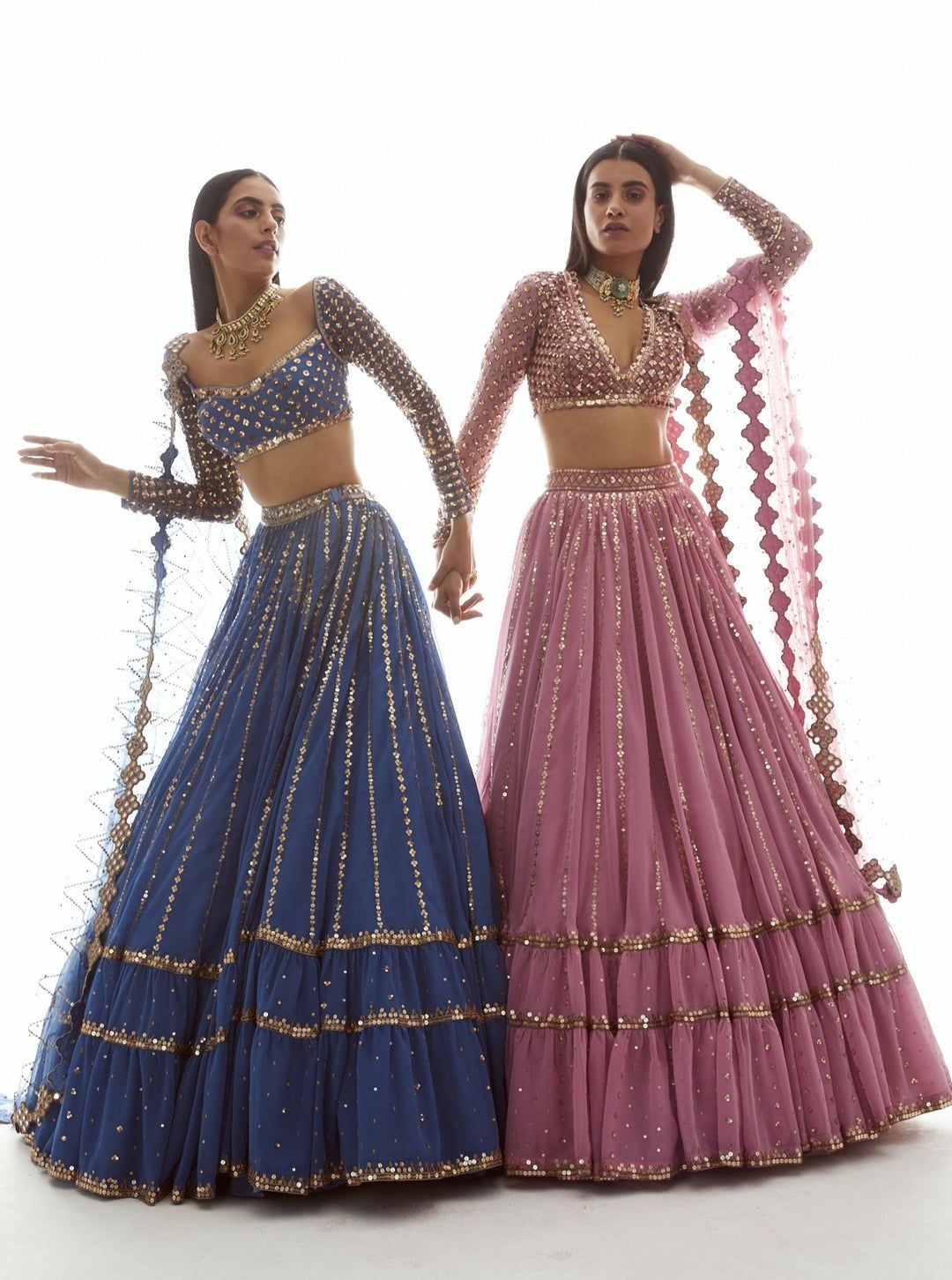 embroidered bridal lehenga