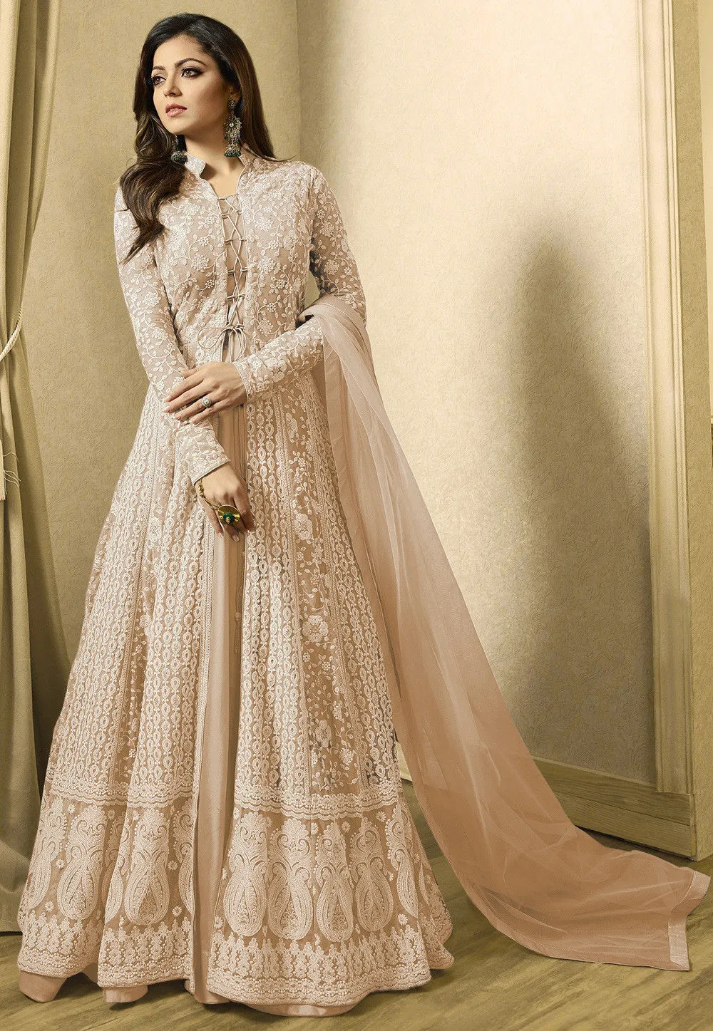 embroidered bridal lehenga