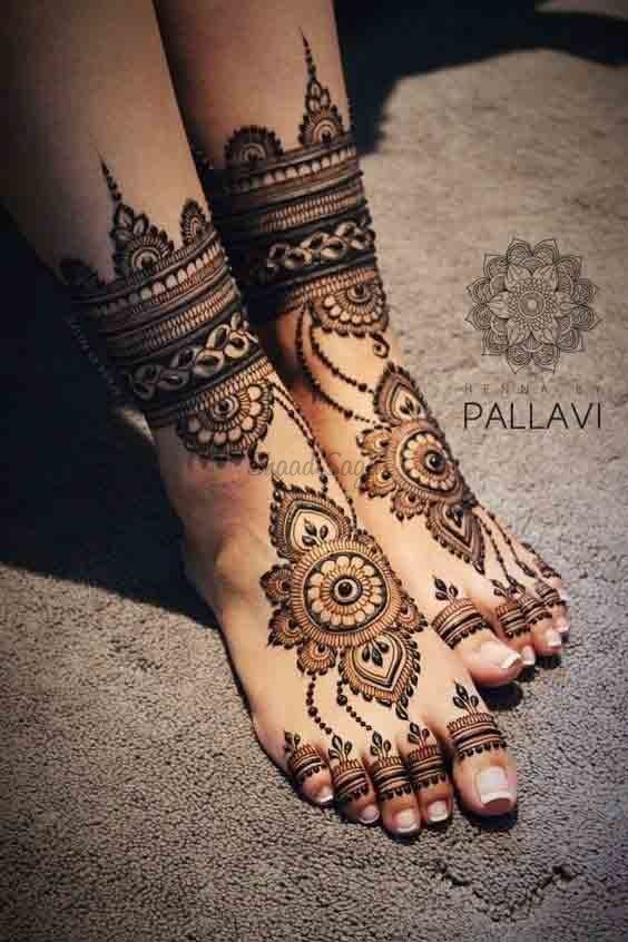 Foot Mehendi Design