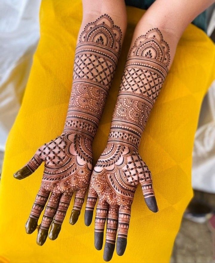 Full Hand Henna Design For Bride!