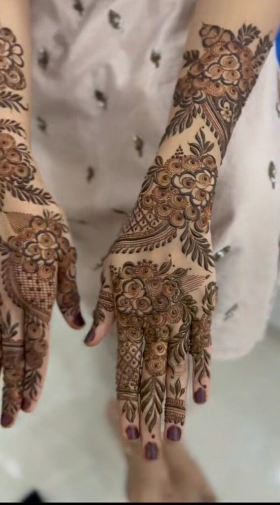 Full hand mehndi design