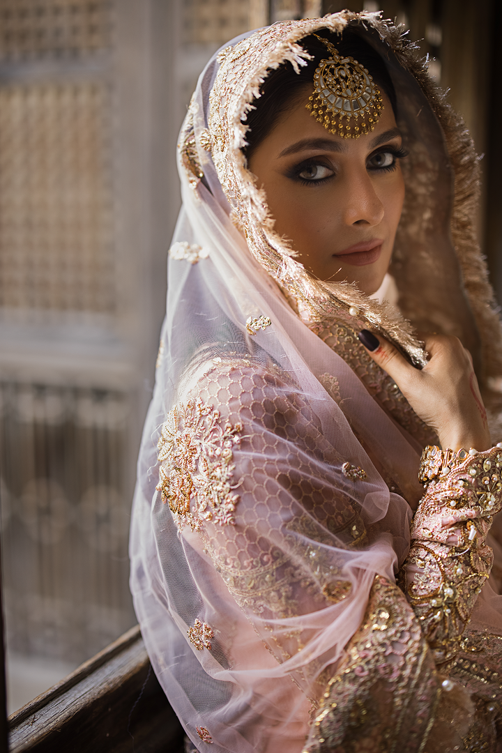 embroidered bridal lehenga