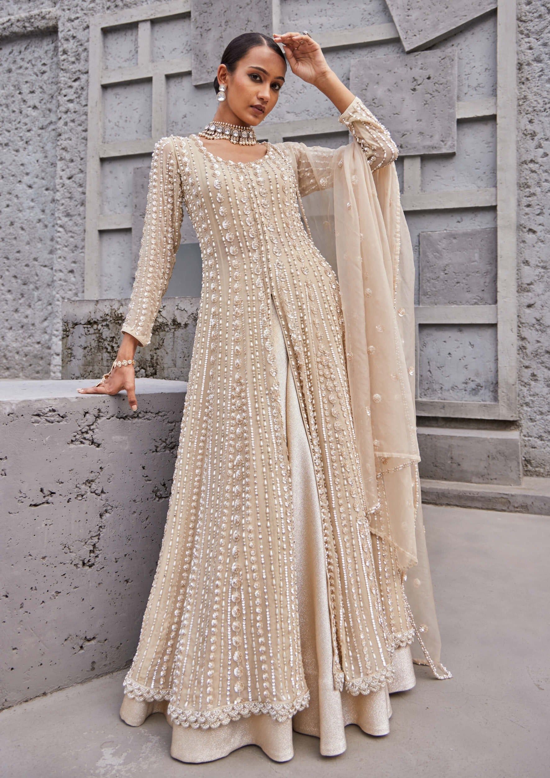 embroidered bridal lehenga