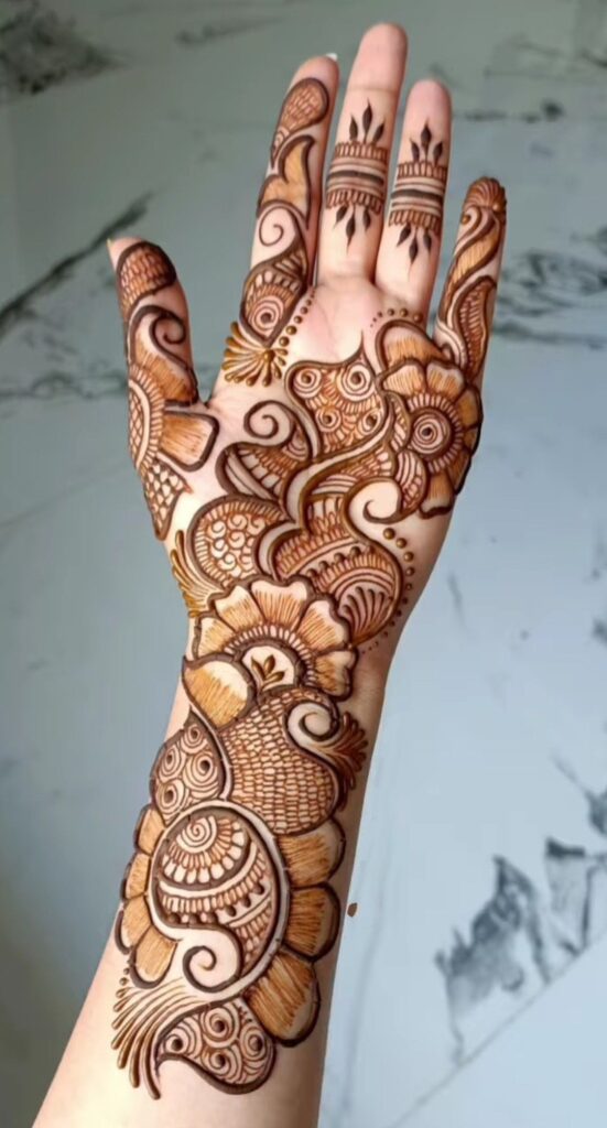 Image Pin Celebrity Inspired Bohemian Mehndi Designs For Modern Bridesround mehndi design || bridal