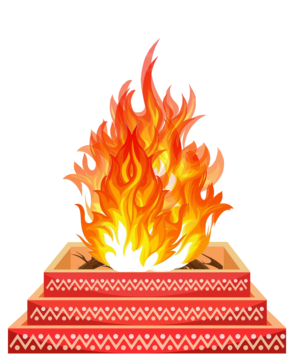 Indian Hindu Wedding Mandap Fire Design Havan Hund Homam Vector, Havana, Wedding, Fire PNG Transparent Clipart Image and PSD File for Free Download