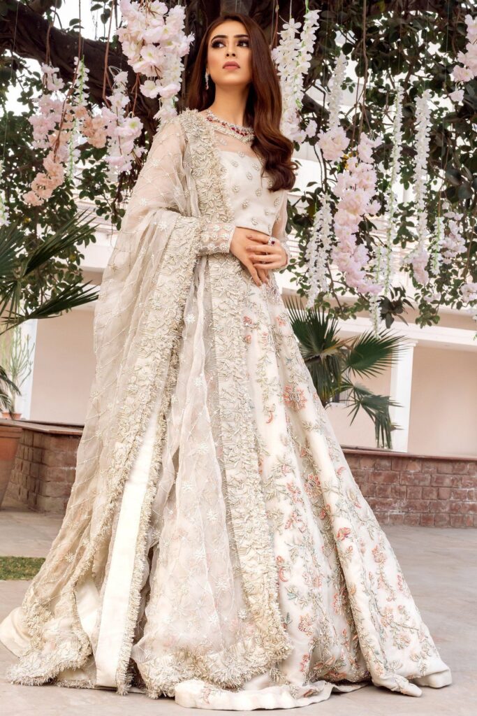 Ivory Color Wedding Lehenga – Made to Measure