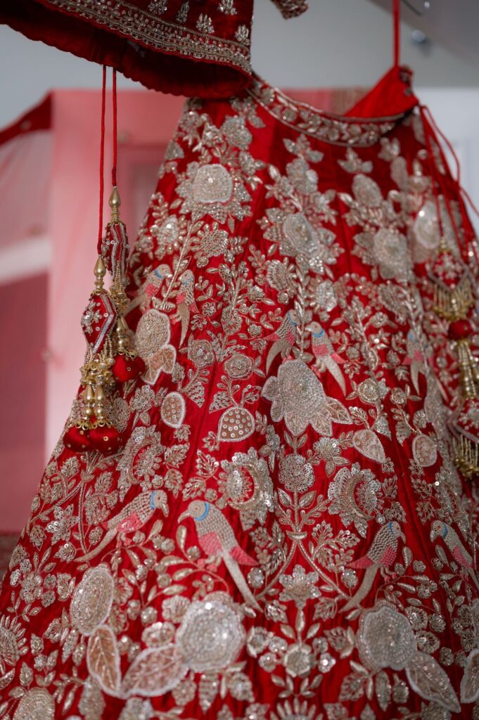 Jasper Indian Bridal Lehenga – Red / XXL