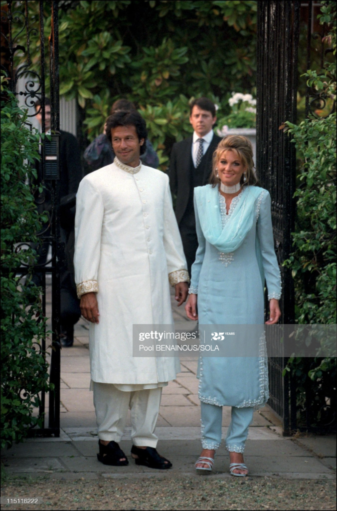 Jemima Goldsmith & Imran Khan’s wedding in London, United Kingdom on…