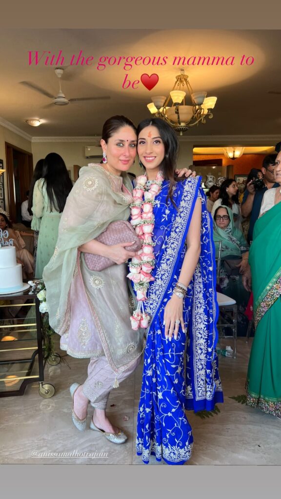 Kareena Kapoor Khan poses with mom-to-be Anissa Malhotra Jain at her Godh Bharai ceremony-PIC