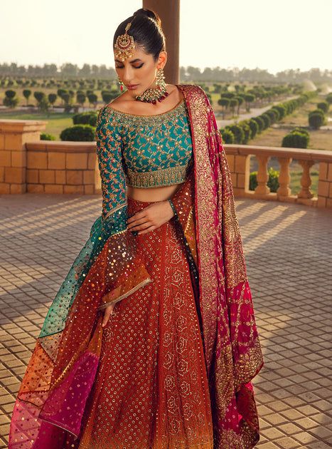 Latest Indian Bridal Lehenga Choli Wedding Dress #BN1148