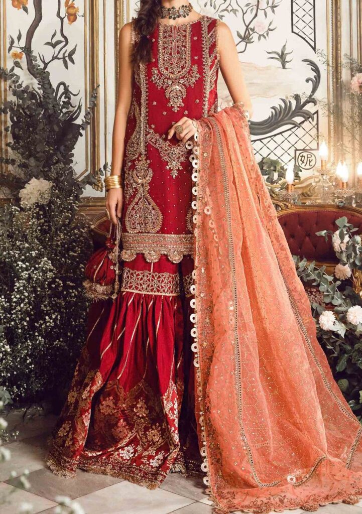 embroidered bridal lehenga