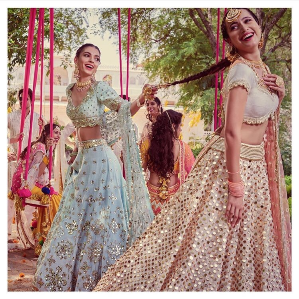 Mirrorwork Lehengas