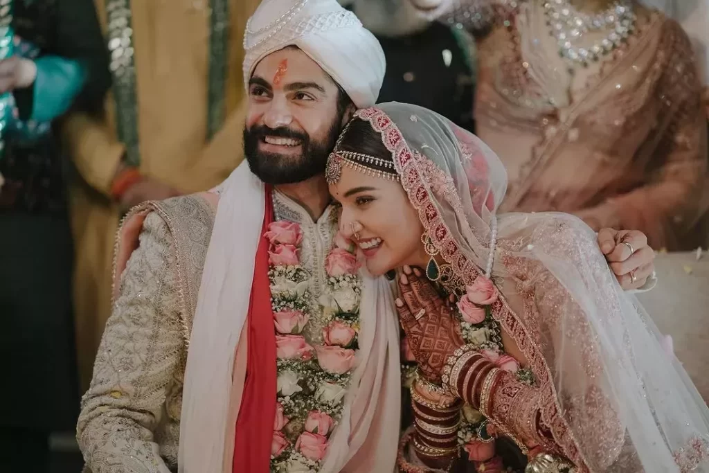 Mukti Mohan Ties The Knot With ‘Animal’ Actor, Kunal Thakur, Bride Stuns In A Blush Pink Lehenga