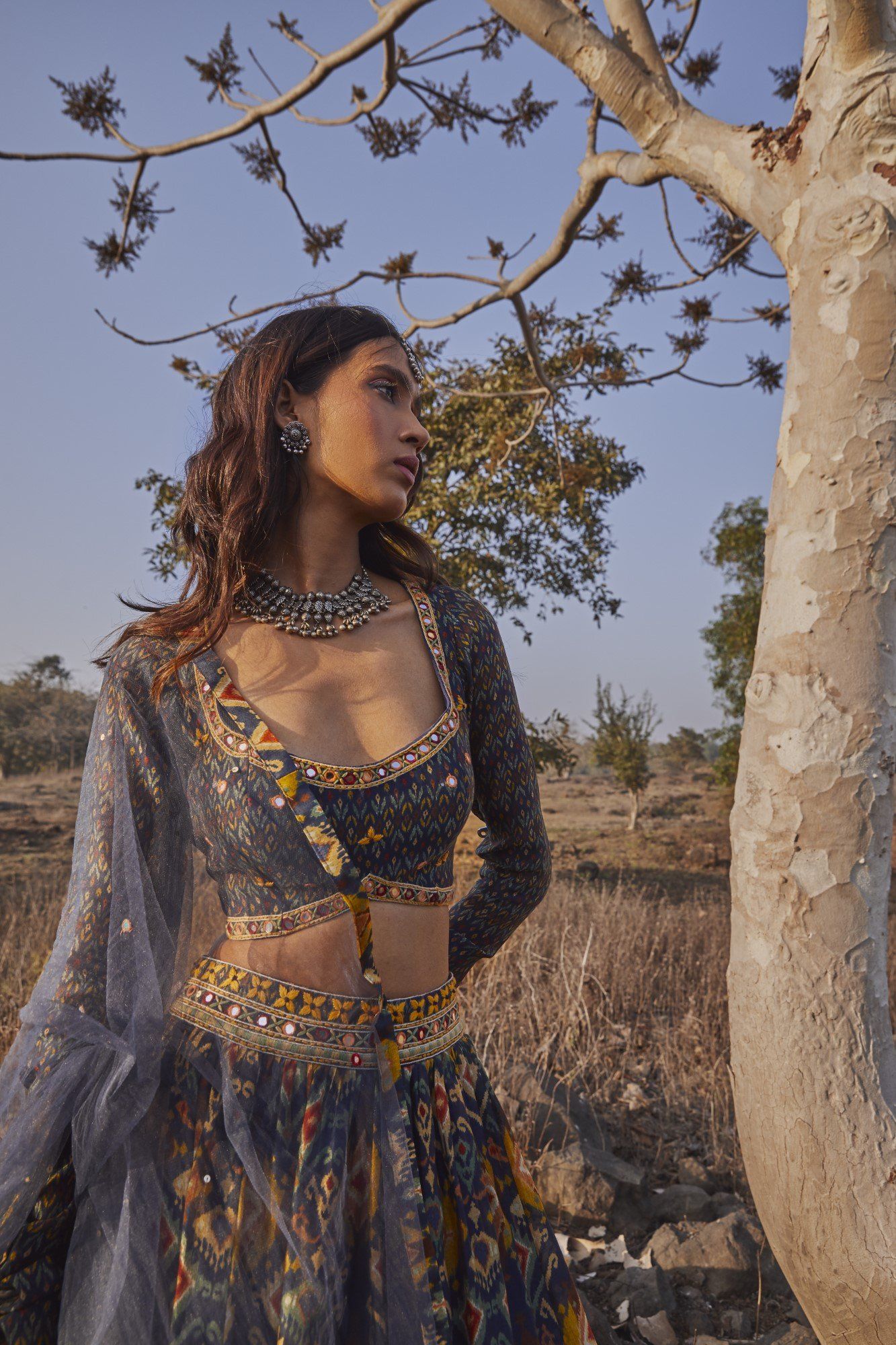 embroidered bridal lehenga