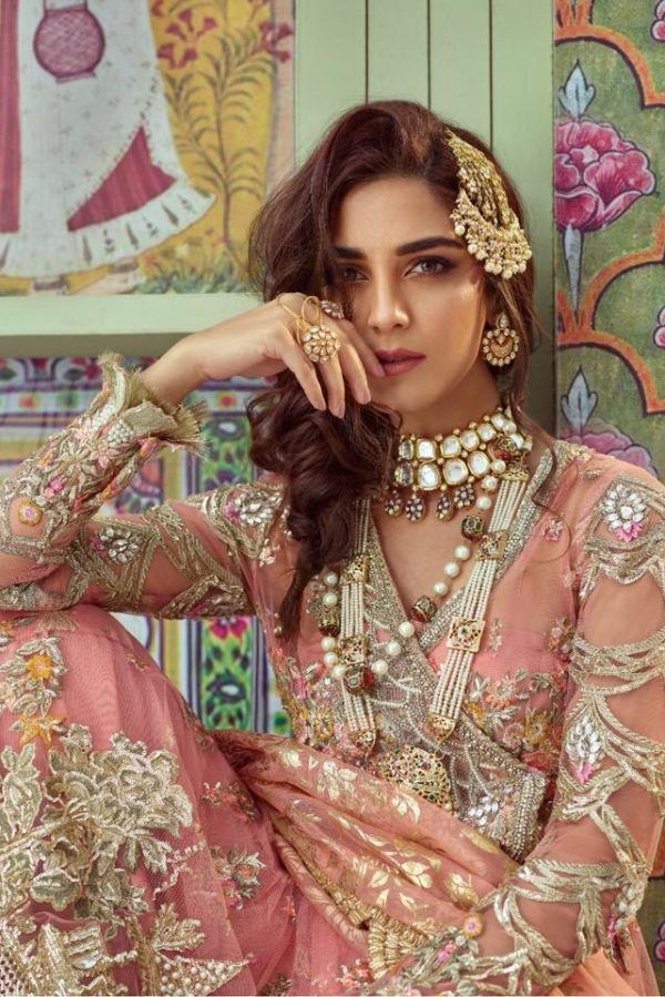 embroidered bridal lehenga