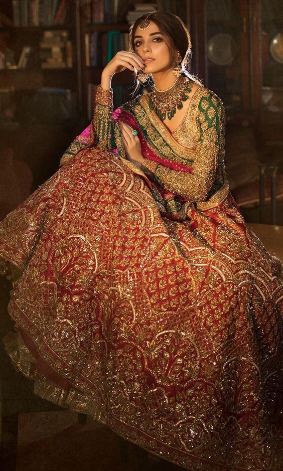 Pakistani Bridal look for Winter Wedding